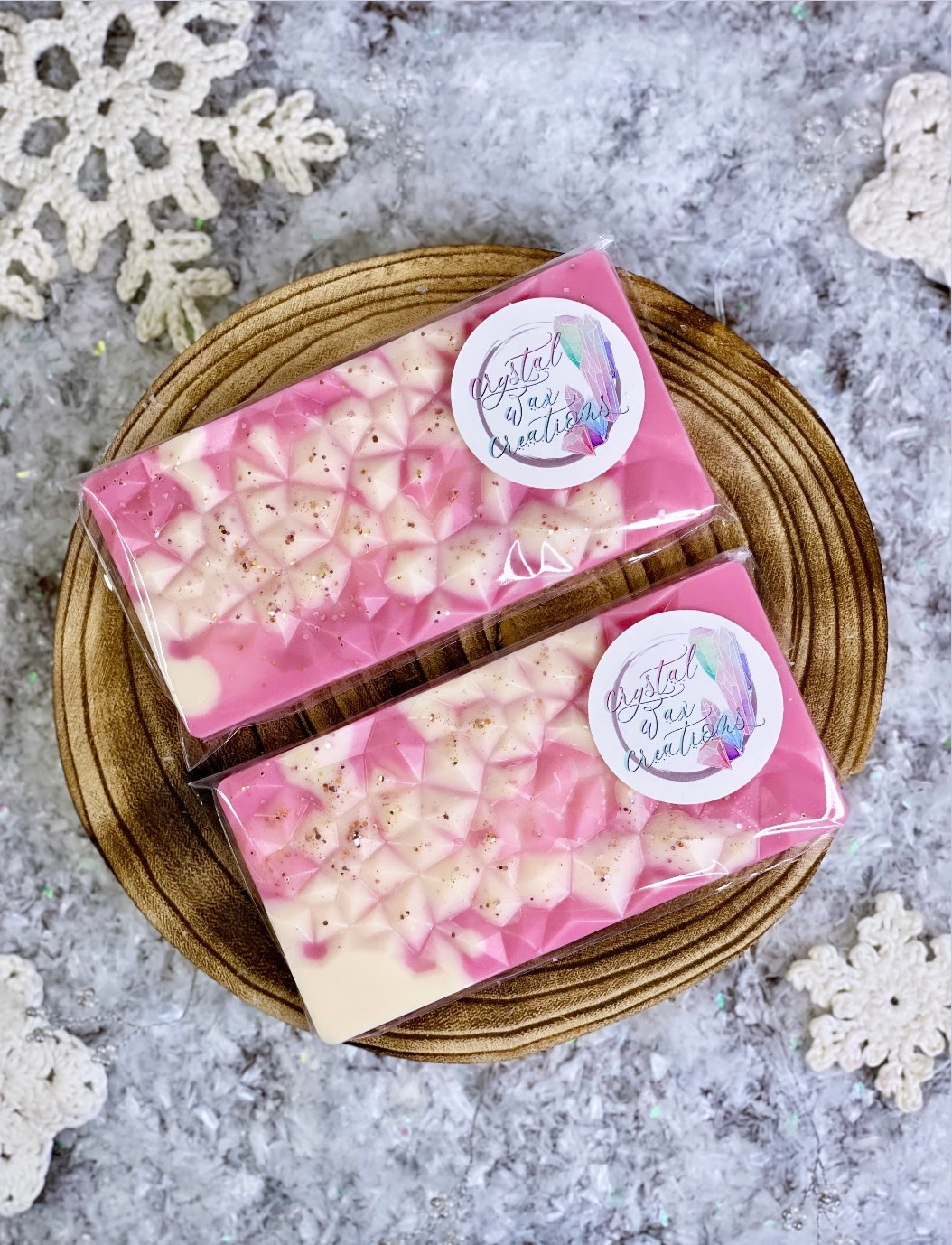 Snowflake Cookies Soy Wax Melt Geode Bars