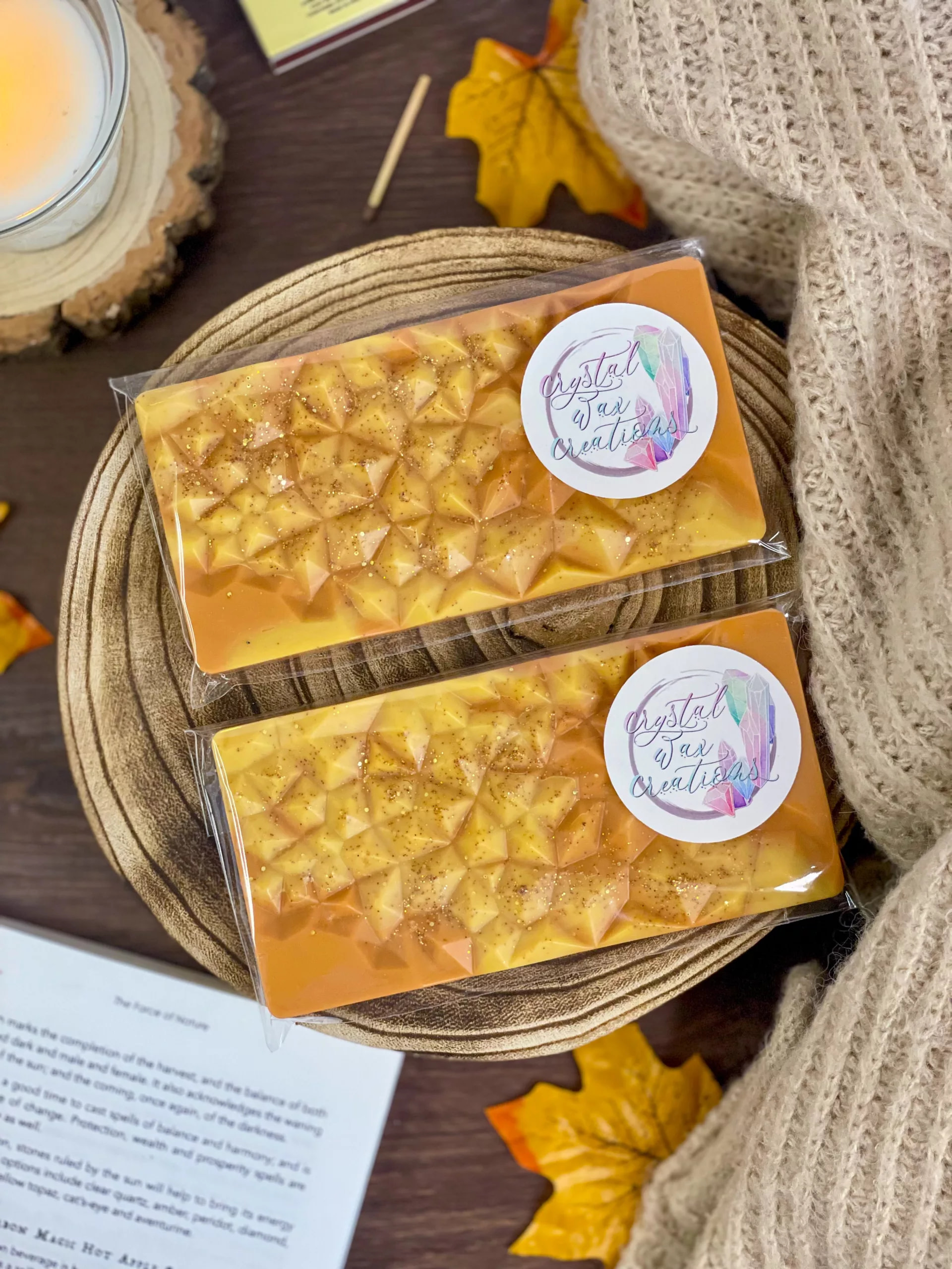 Fresh Hay, Honey & Amber Soy Wax Melt Geode Bars