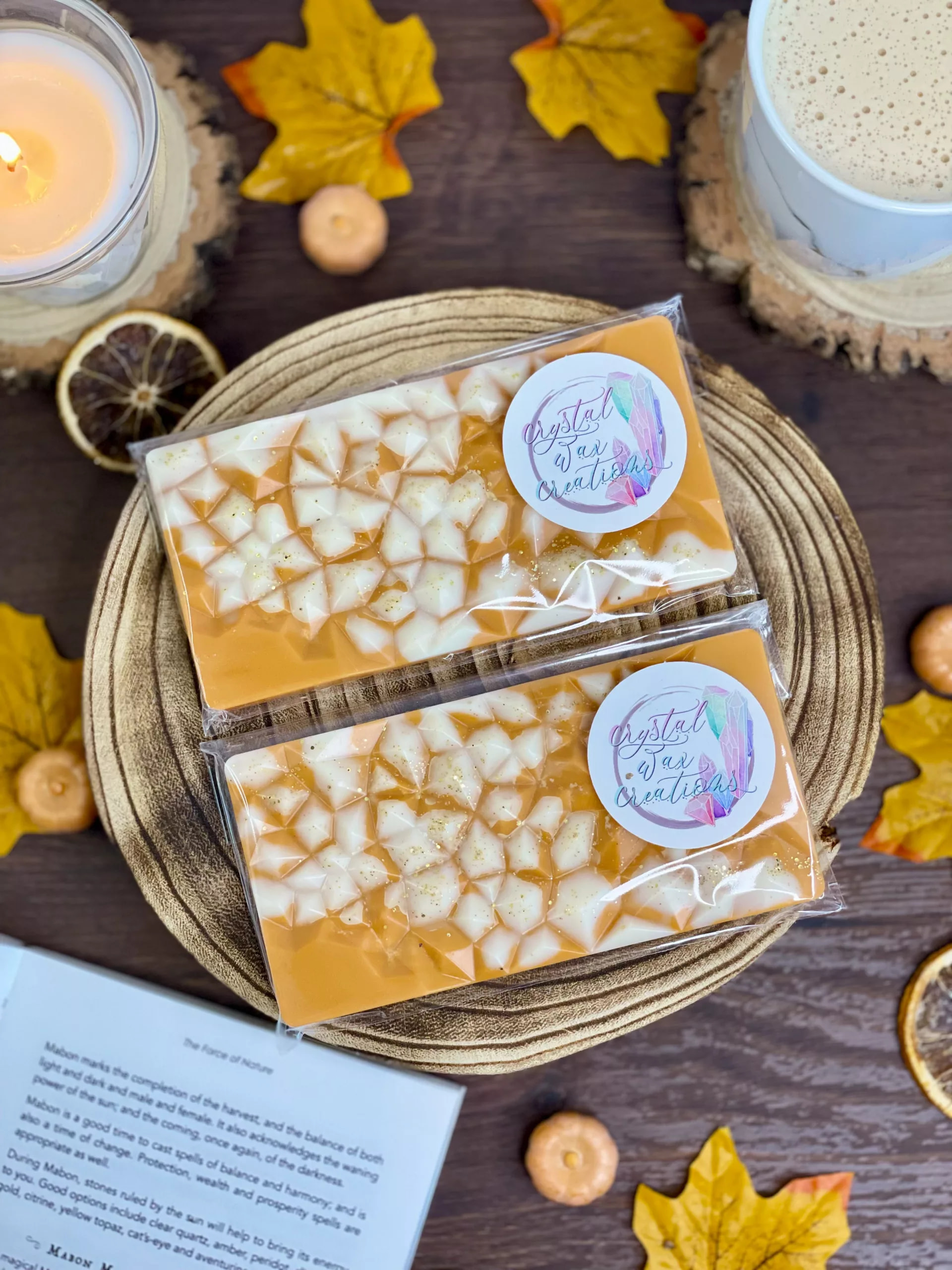 Pumpkin Patch Soy Wax Melt Geode Bars