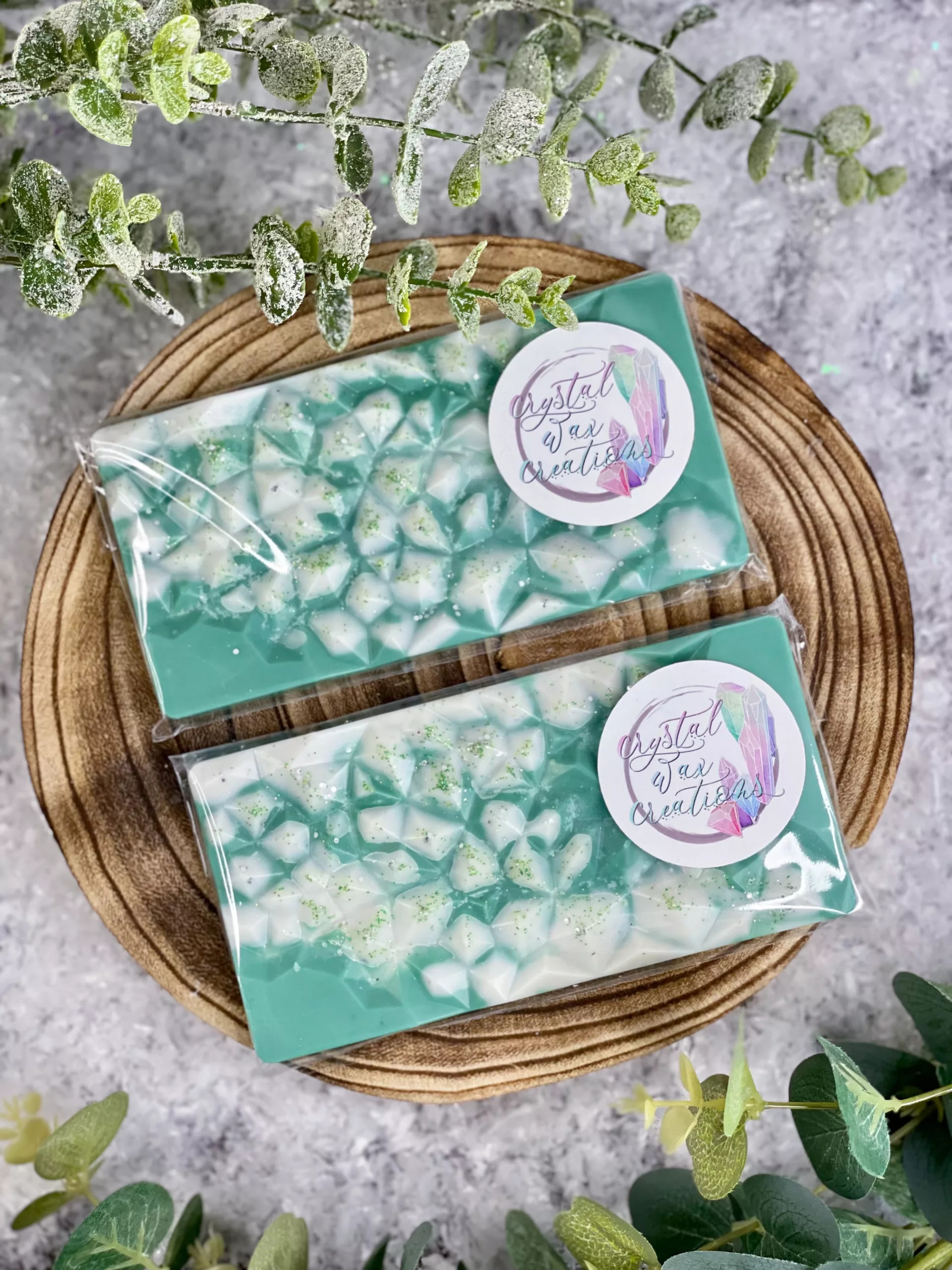 Snowberry & Mistletoe Soy Wax Melt Geode Bars
