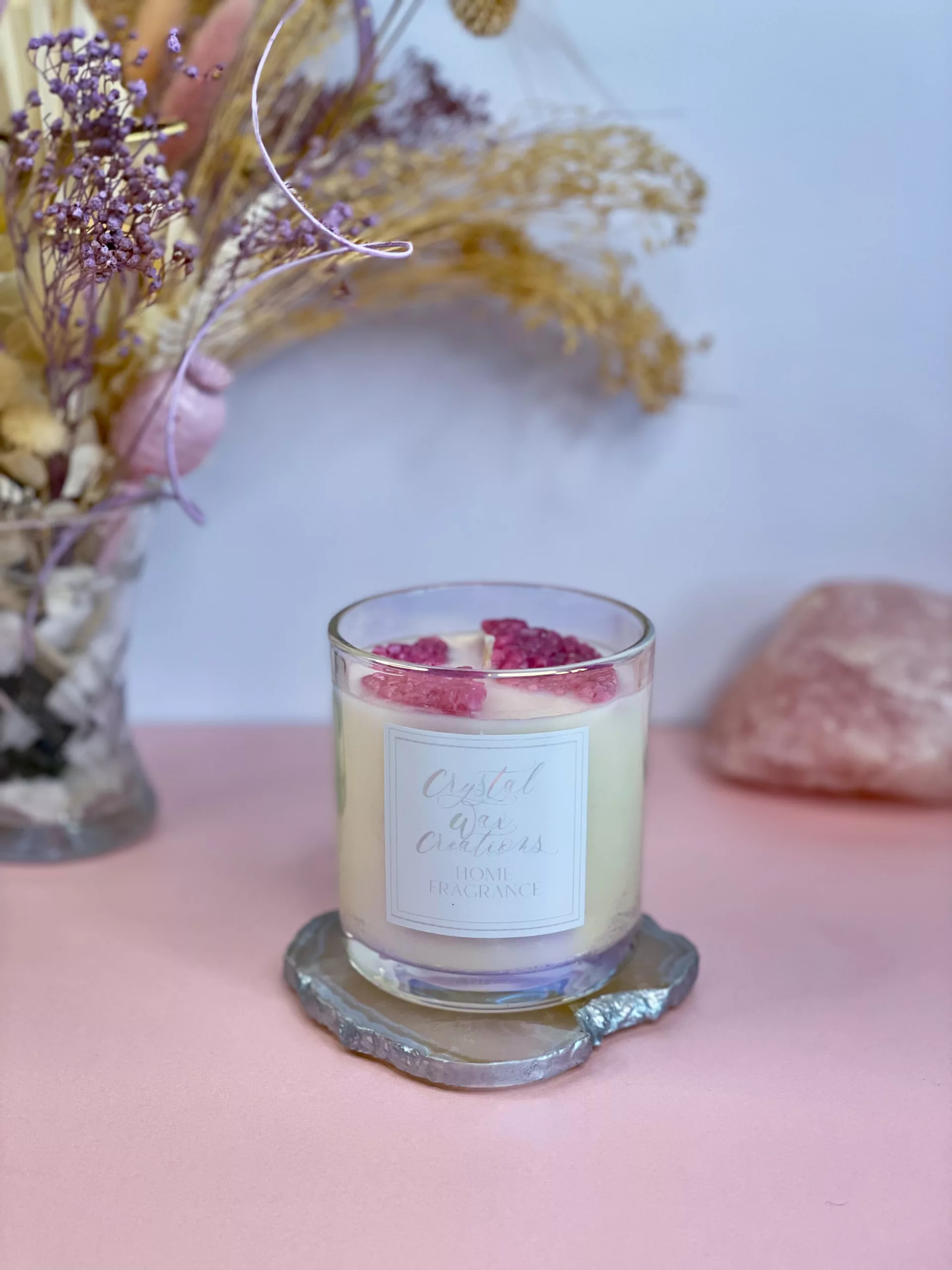 Tranquillity Soy Wax Geode Candle - Image 2