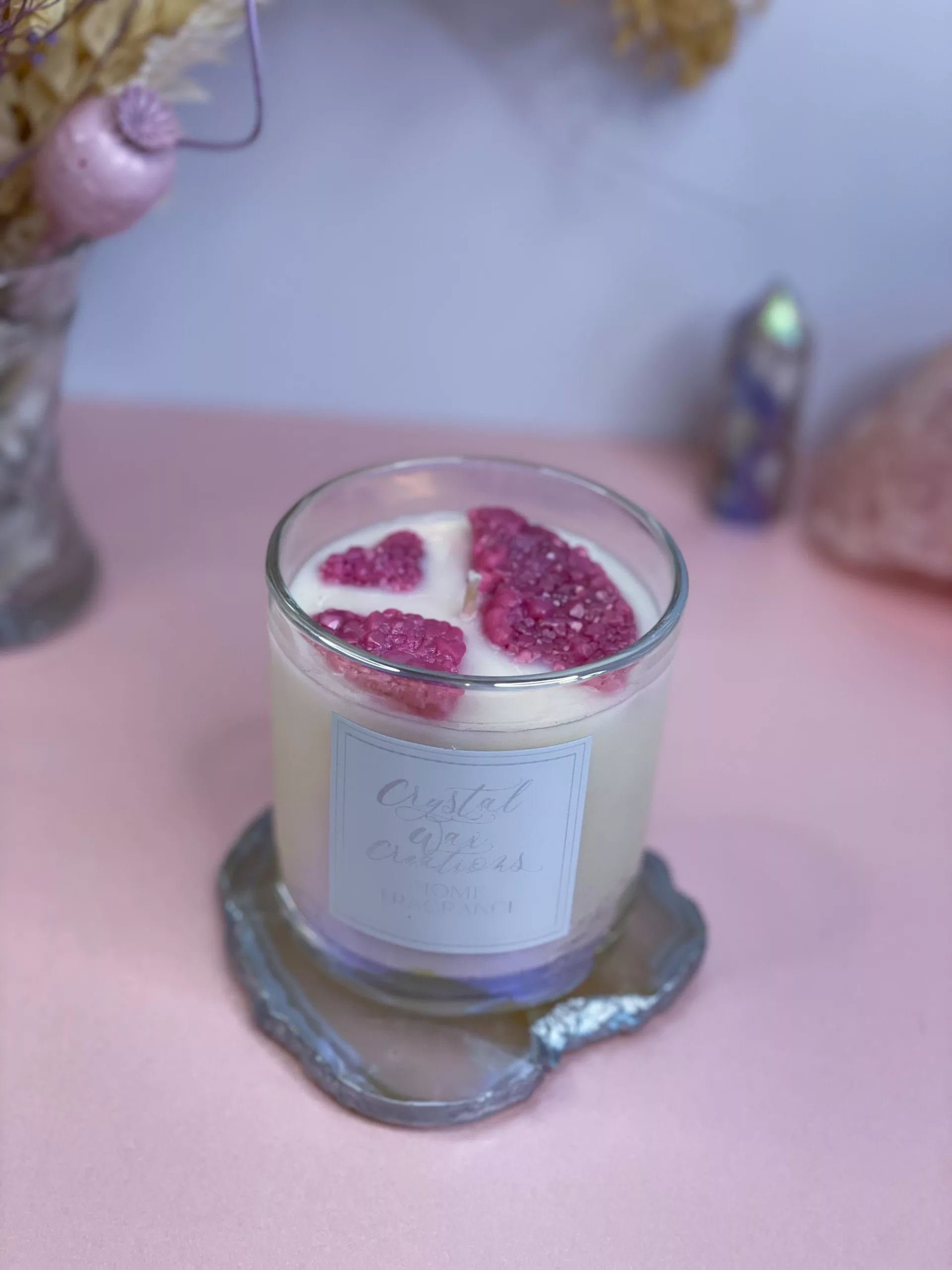 Tranquillity Soy Wax Geode Candle - Image 6