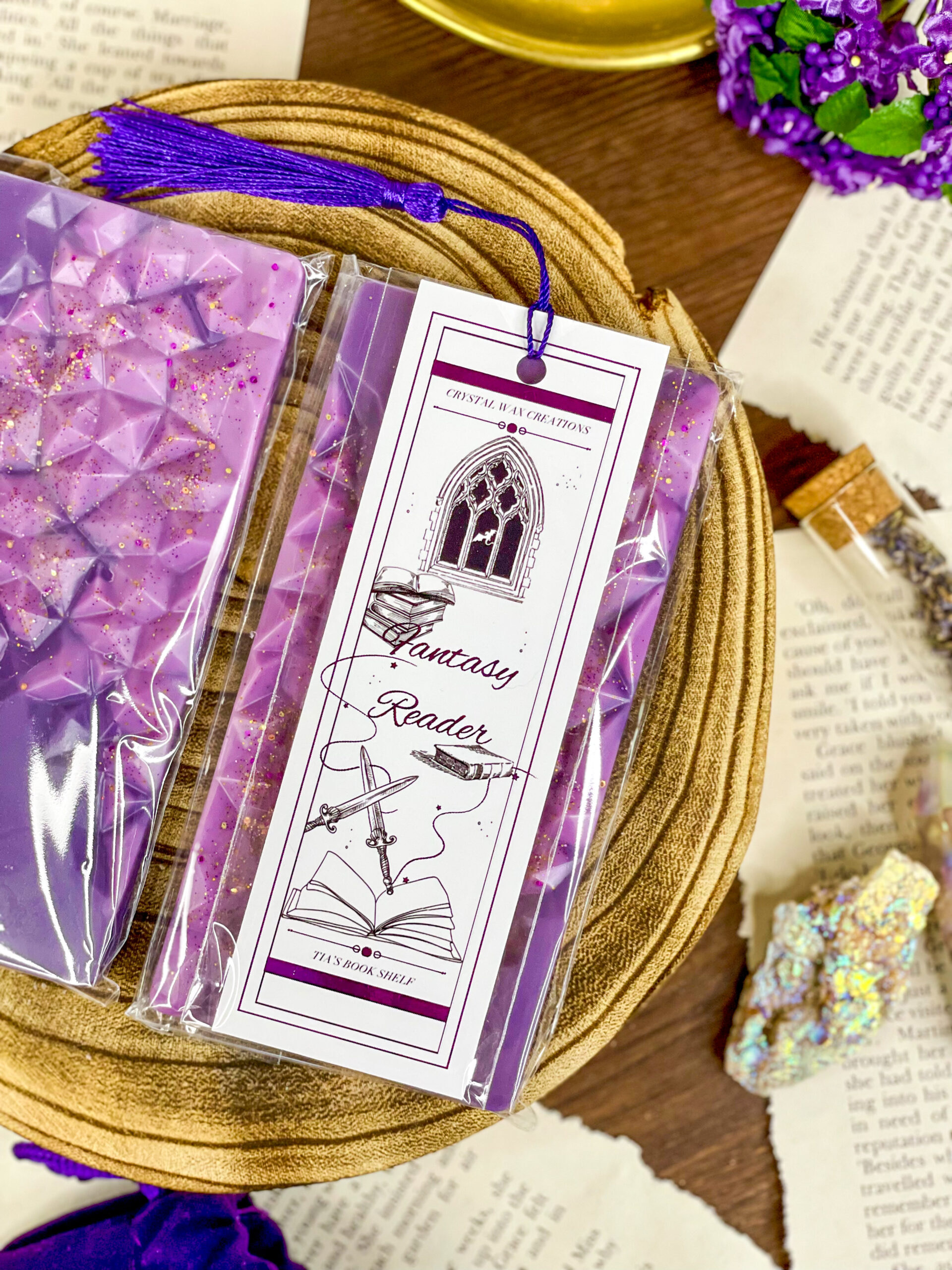 Fantasy Reader Soy Wax Melt Geode Bars - Image 2