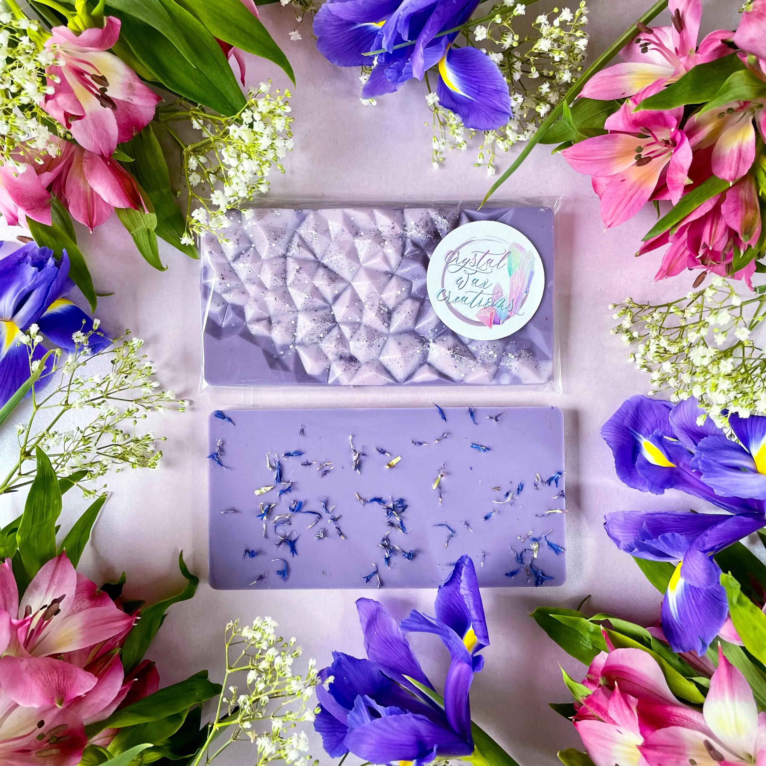 Midnight Blossoms Geode Bars