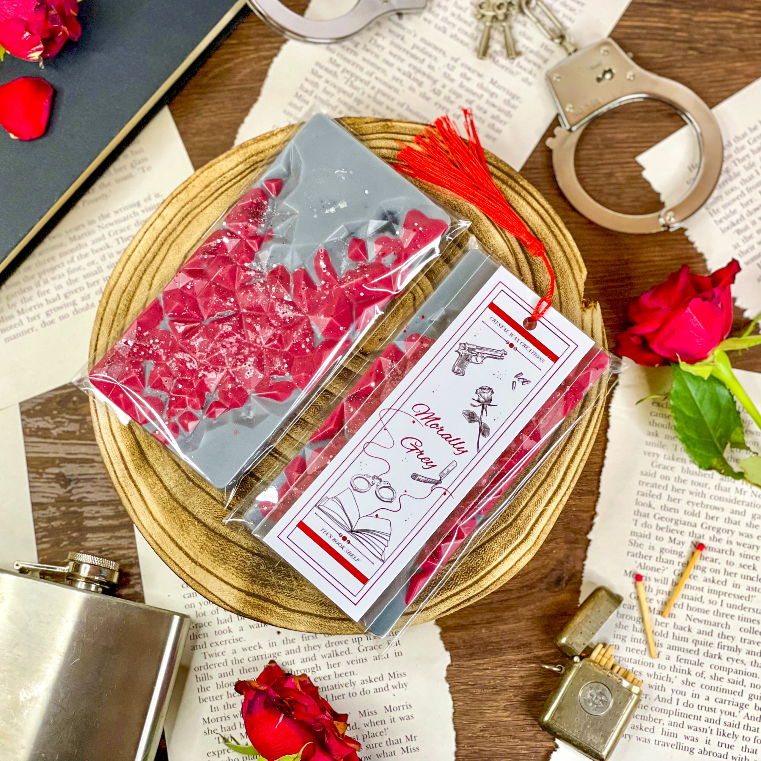 Morally Grey Soy wax melt & bookmark set