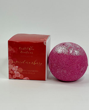 Sugared Cranberry Bath Bomb