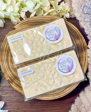 almond milk soy wax melt snap bar