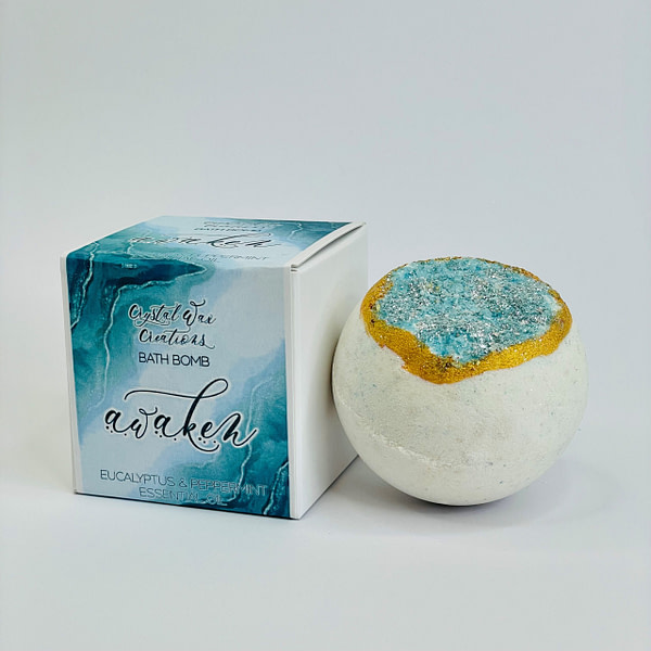 Awaken Essential Oil Geode Bath Bomb