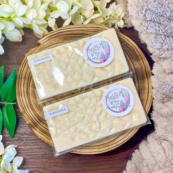 almond milk soy wax melt snap bar