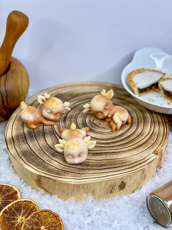 Mince Pie & Brandy Soy Wax Melt Reindeers