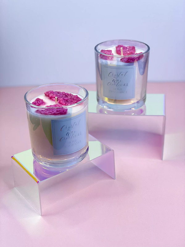 Tranquillity Soy Wax Geode Candle