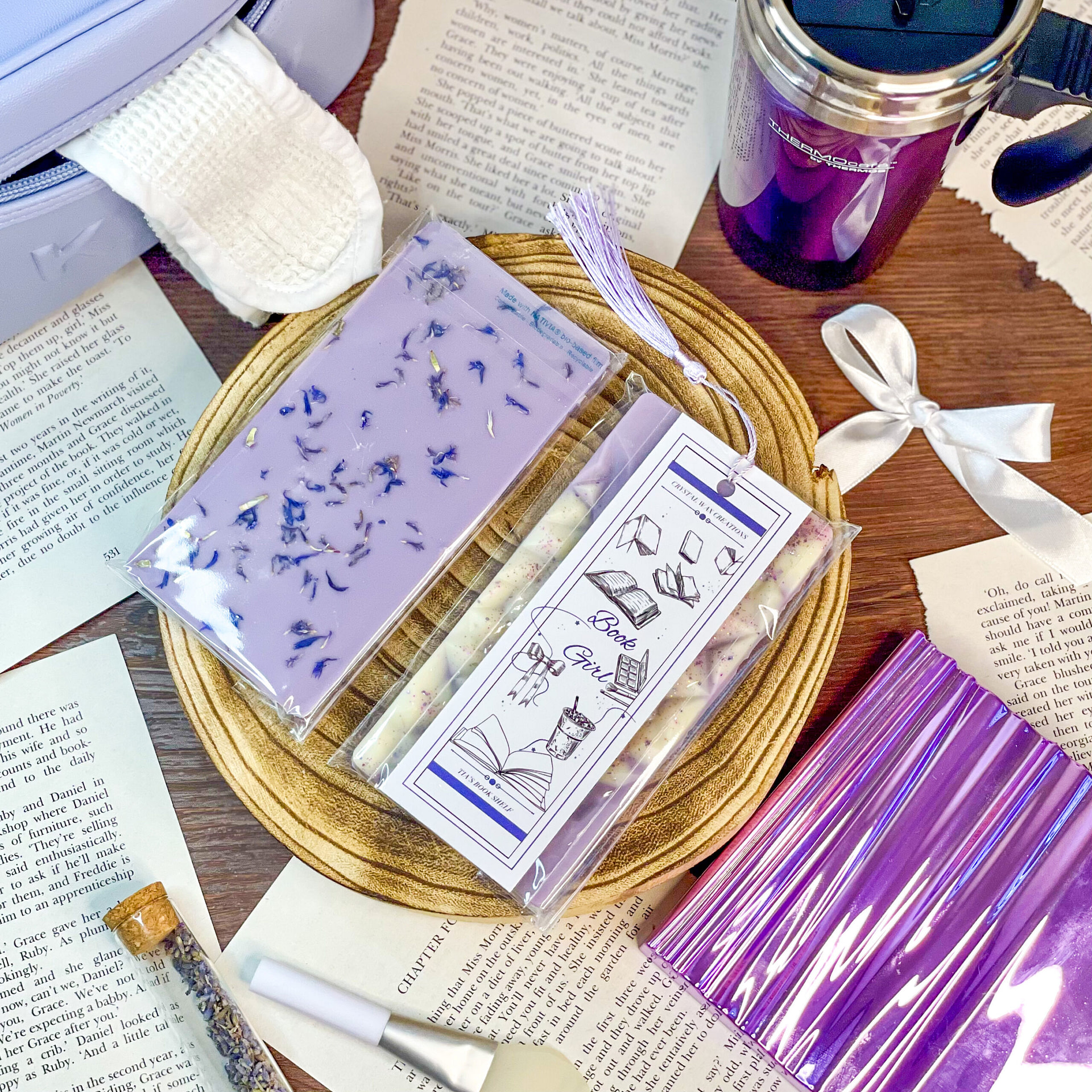 Book Girl Soy Wax Melt Geode Bars