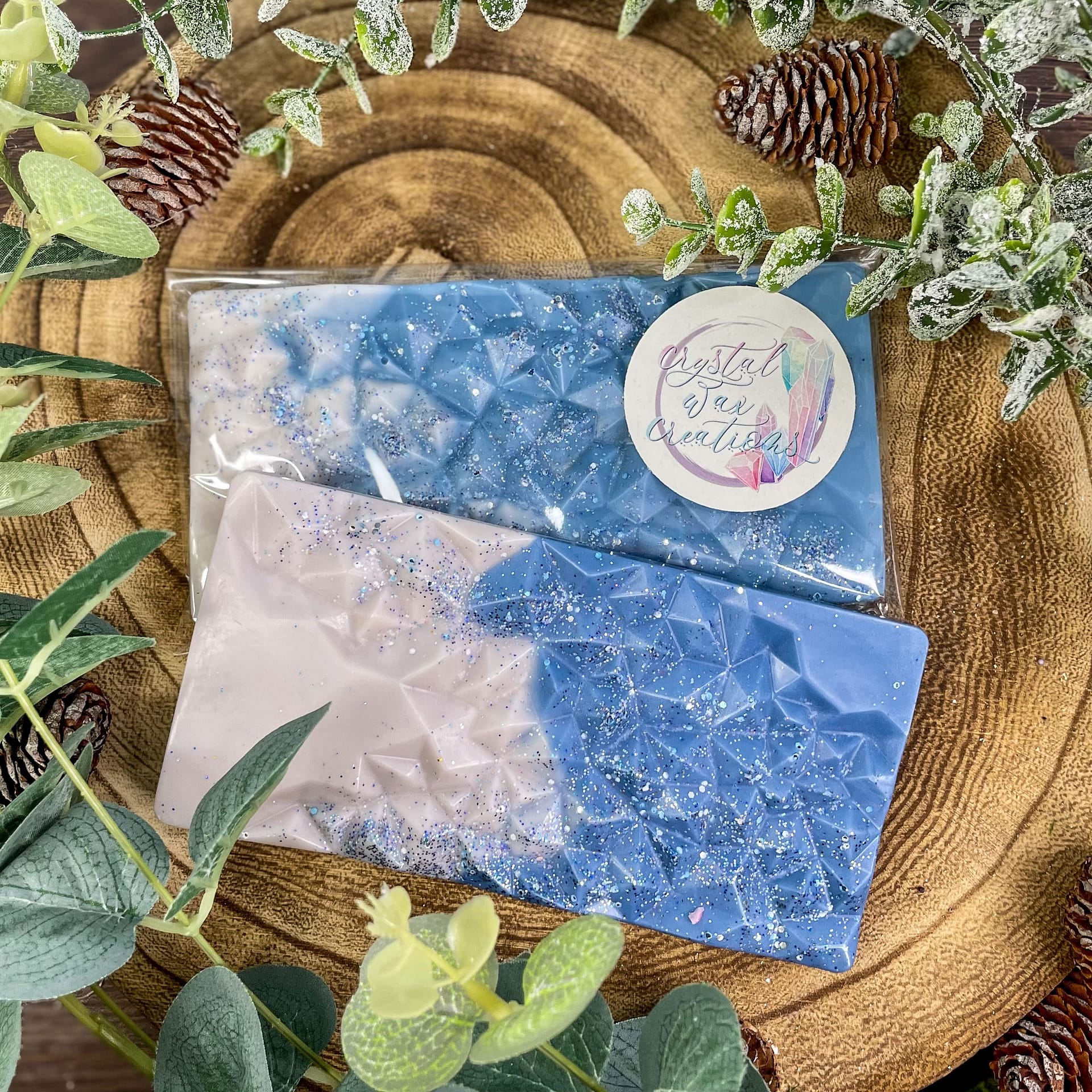 Winter's Night Geode Bars Crystal Wax Creations